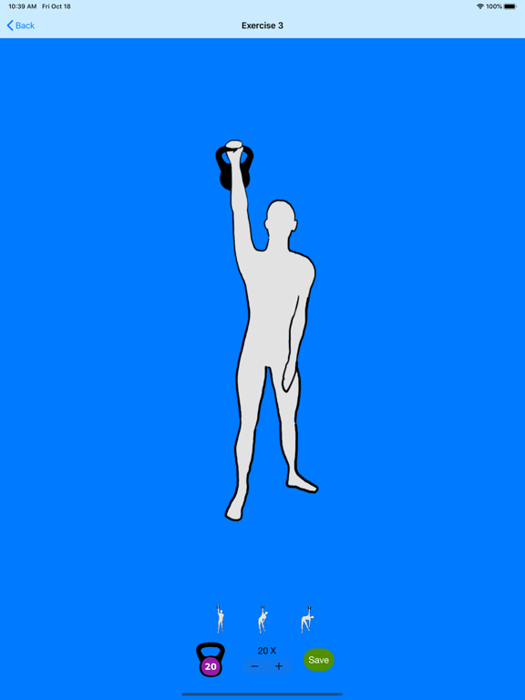 Kettlebell exercises for men iPad screenshot