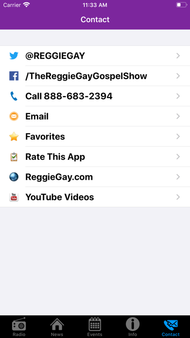 Reggie Gay - Gospel Music Screenshot