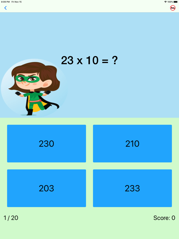 Third Grade Math Quiz iPad screenshot 8 - Education app
