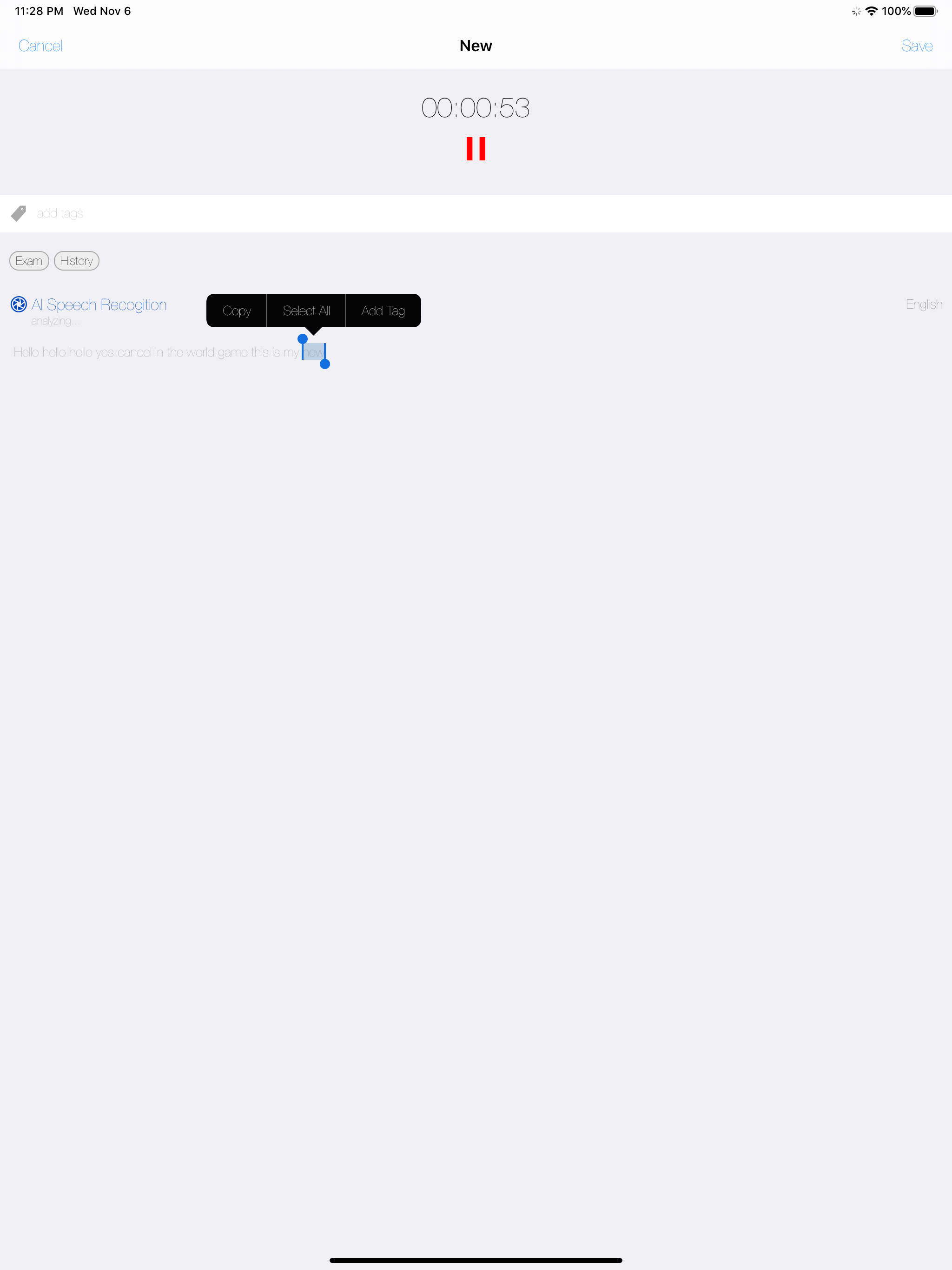 Voice Diary - Audio Transcribe
