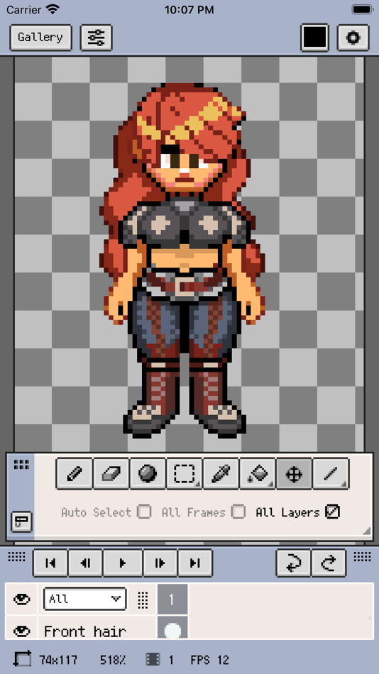 #3. Resprite: pixel art studio (iOS) 来自: Fengeon