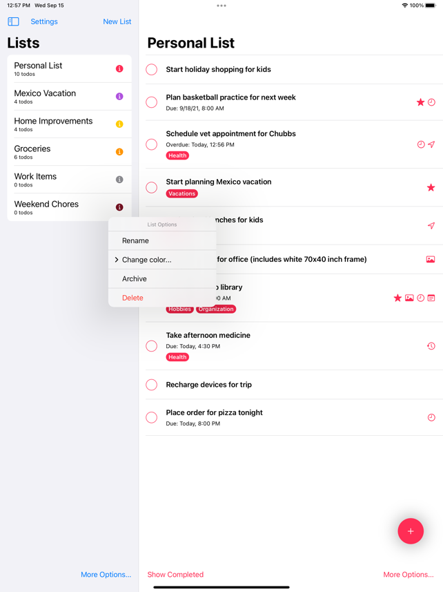 Super To-Do's Screenshot