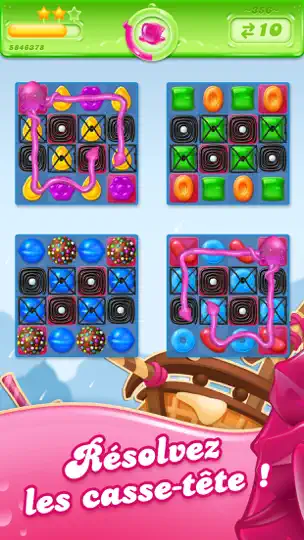 Capture d'écran de Candy Crush Jelly Saga sur iPhone 4