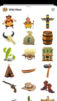 Wild West Stickers - Cowboys iphone bilder 0