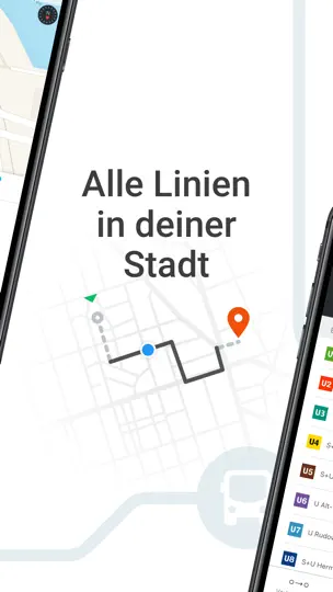 Screenshot von Moovit: Bus, Bahn & ÖPNV Info auf dem iPhone 4