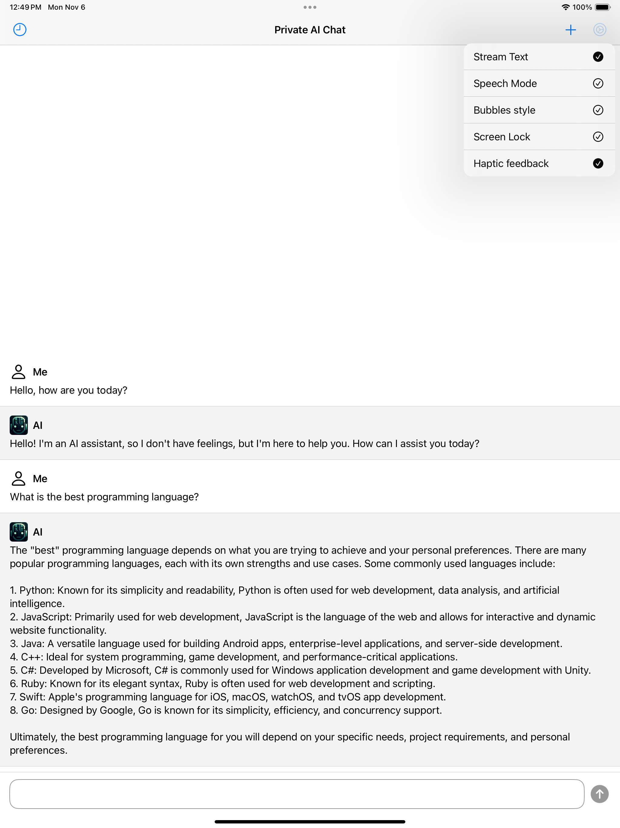 Chat Bot - AI Assisted Writer