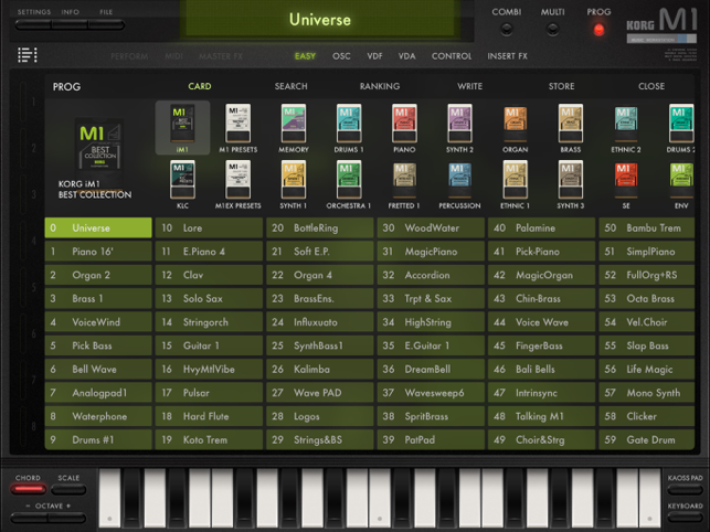 KORG iM1 Screenshot