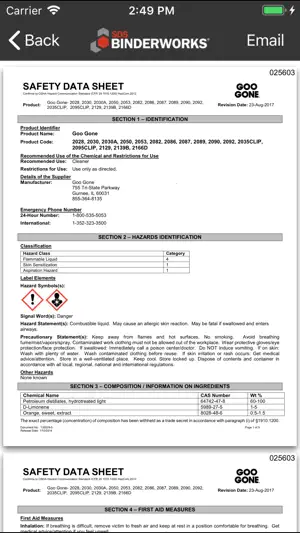 SDS BinderWorks Mobile Phone screenshot 3