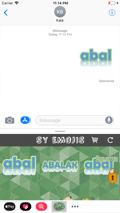 SY EMOJIS iPhone screenshot 1 - Stickers app