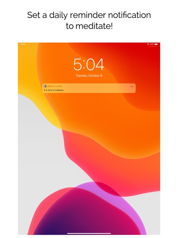 Mindful Living Meditations iPad screenshot 5 - Lifestyle app