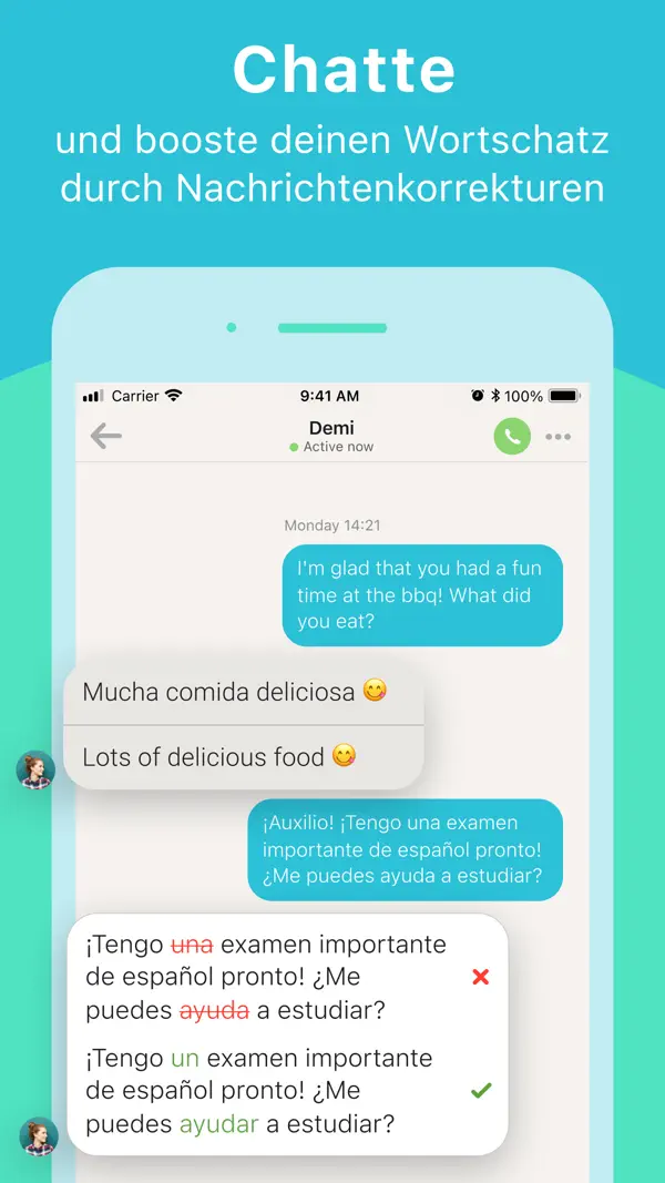 Tandem: Language Exchange iPhone App Screenshot 3 – Bildung
