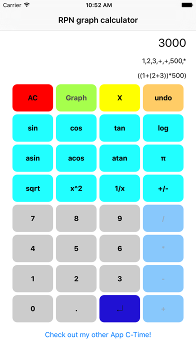 SigiCalc iPhone screenshot