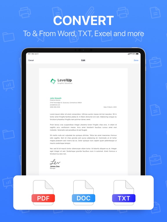 Scanner App - PDF Scanner Pro iPad screenshot 3 - Business app