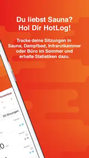 hotlog - saunatagebuch iphone bildschirmfoto 2