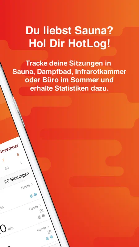 HotLog - Saunatagebuch screenshot 2 of 5