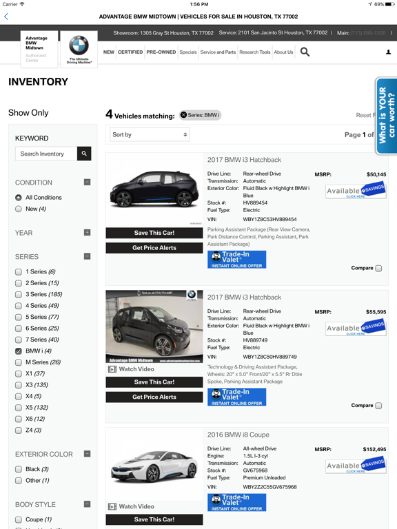 BMW of Houston Midtown iPad screenshot 4 - Shopping app