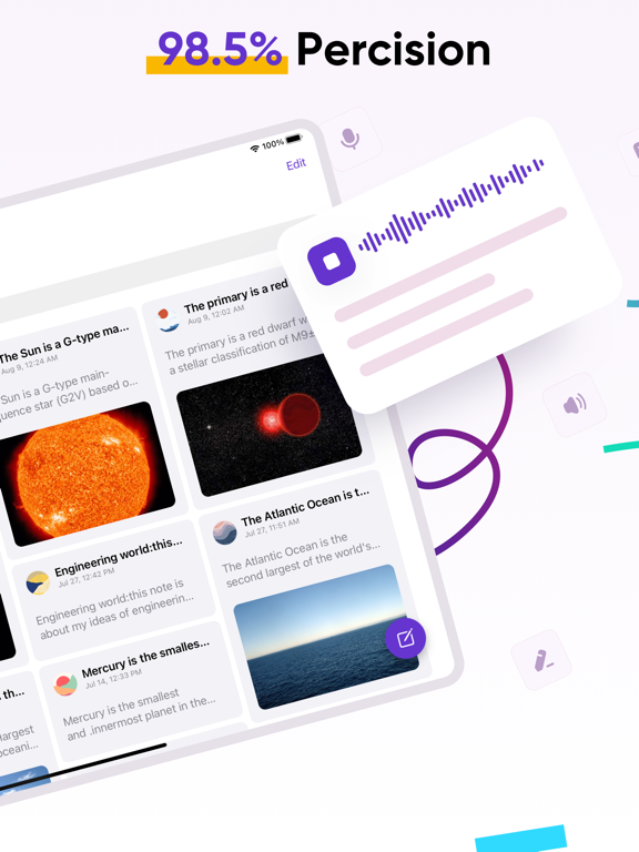 Screenshot #5 pour Dictaphone Transcripteur Notes
