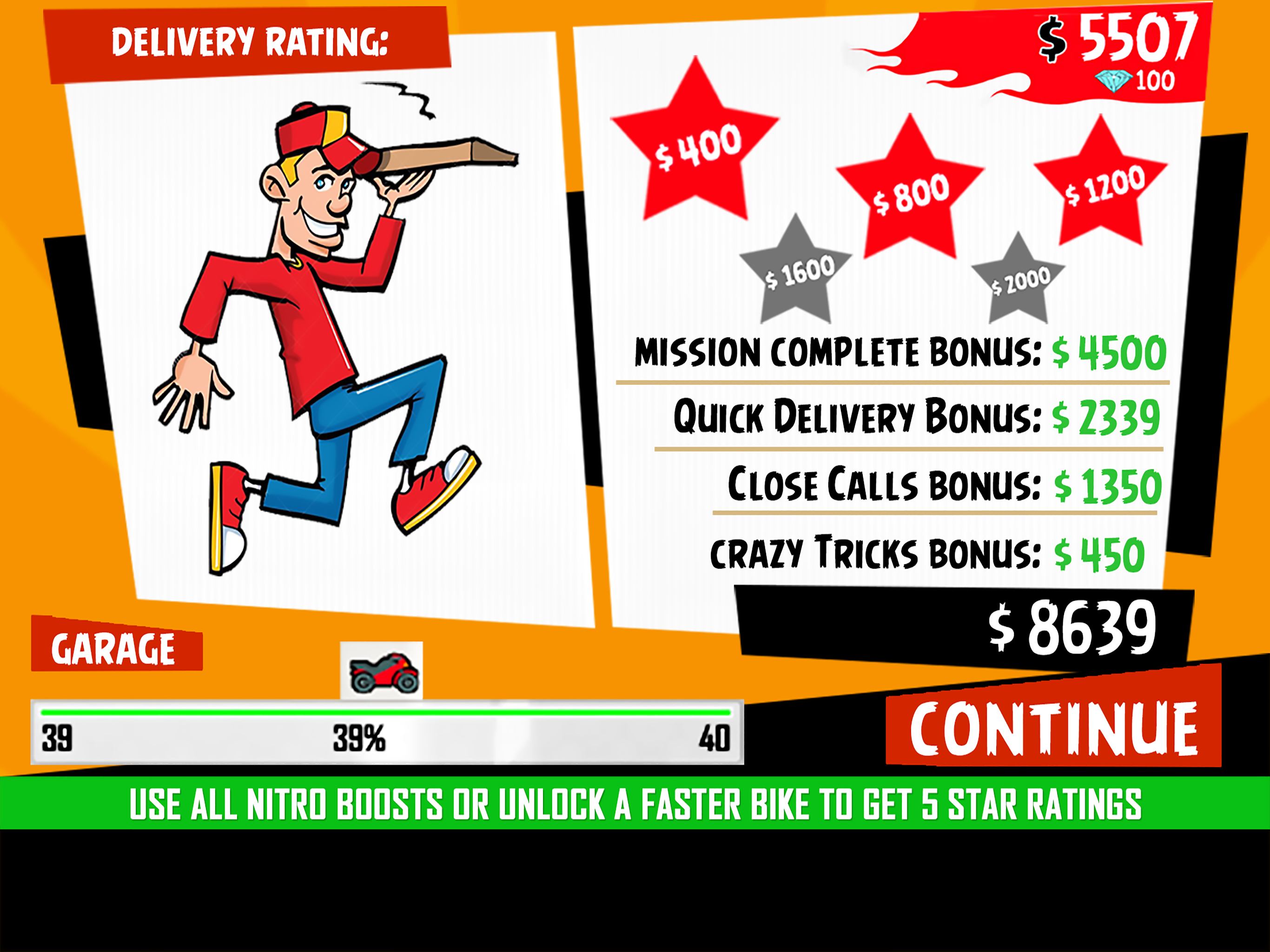 Bike Rider Pizza Delivery Game screenshot 14