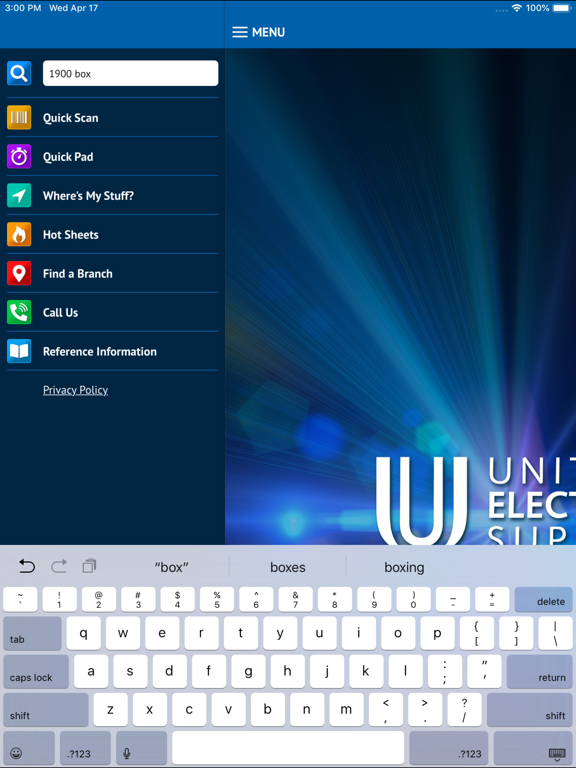 United Electric Supply iPad screenshot 4 - Shopping app