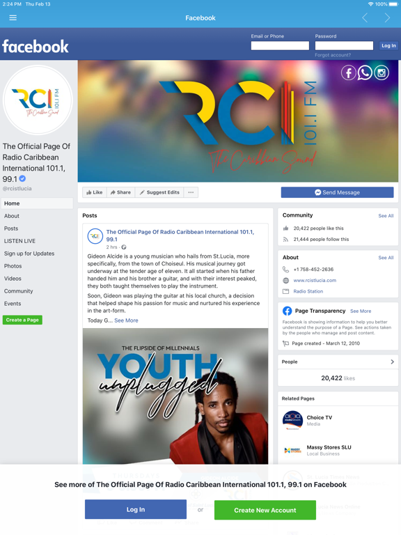 Radio Caribbean International iPad screenshot 6 - Music app