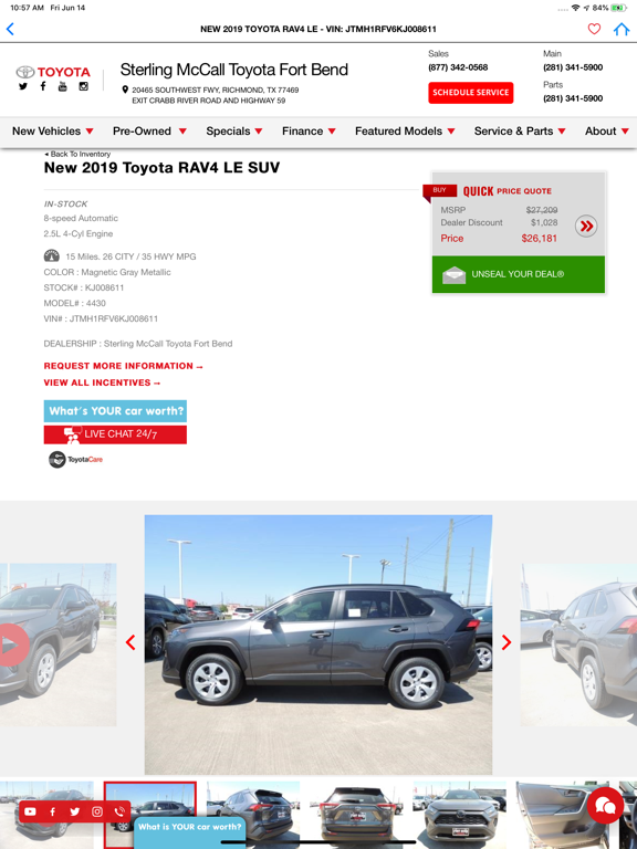 Group 1 Toyota Fort Bend iPad screenshot 4 - Shopping app