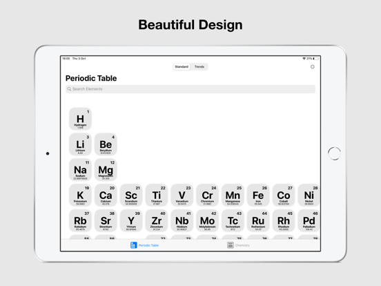 Periodiek Systeem Chemie 2025 iPad app afbeelding 1