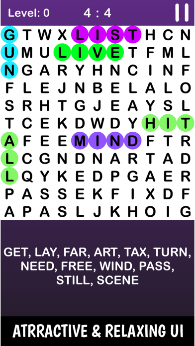 Infinte Crossword Puzzle Game Screenshot