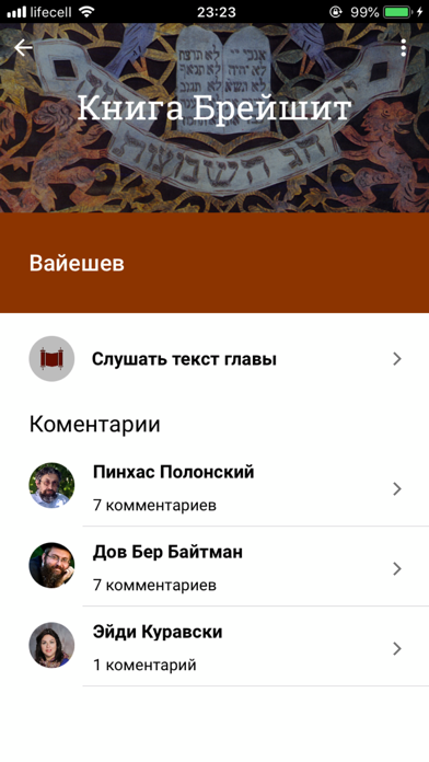 АудиоТора - Недельная Глава iPhone screenshot 4 - Book app