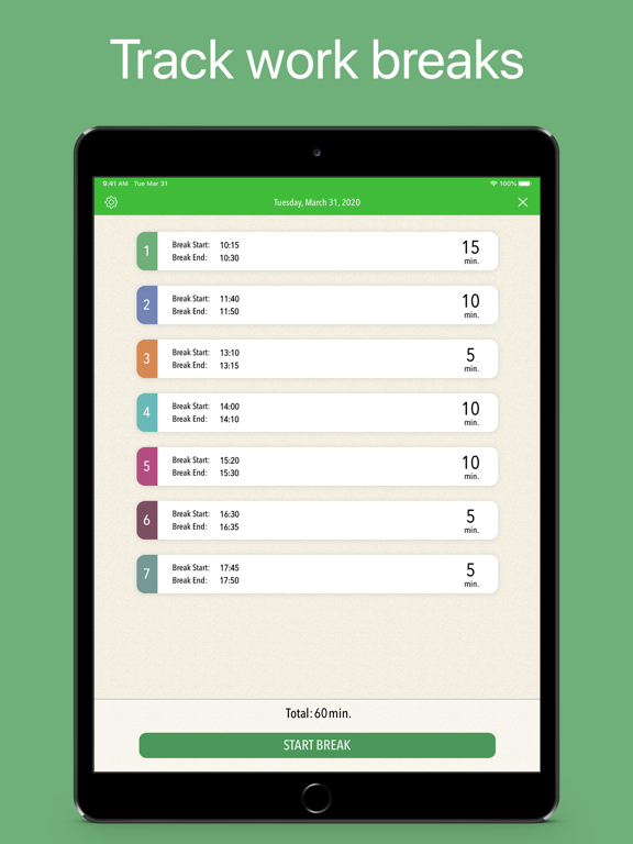Screenshot #4 pour Minuteur de pause - BreakTime
