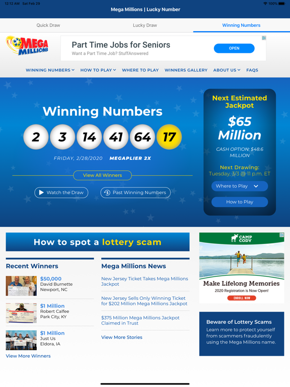 Screenshot #6 pour Lucky Number for Mega Millions