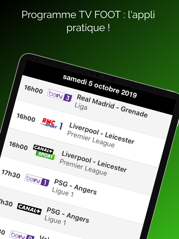 Screenshot #4 pour Programme TV Foot
