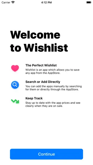 Apps Wishlist screenshot 1