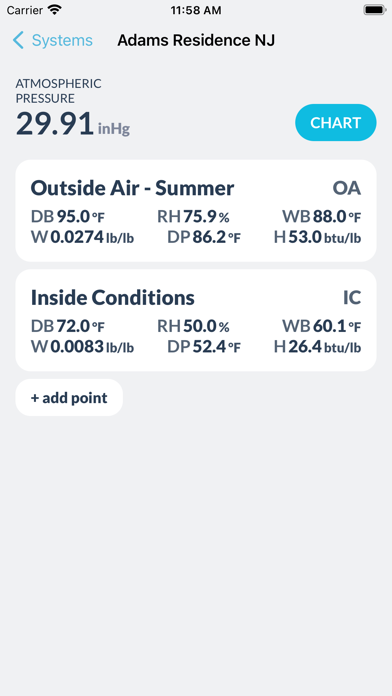 Psychrometrics Screenshot