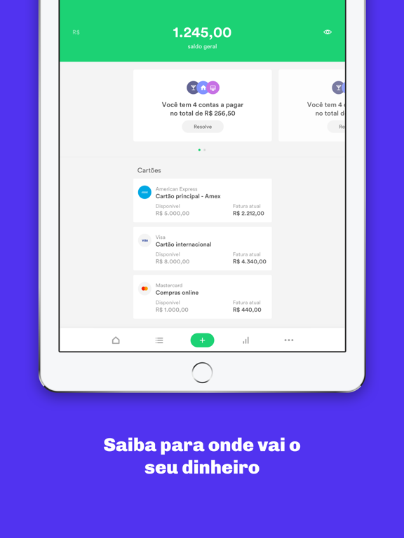 Organizze - Finanças pessoais iPad screenshot 3
