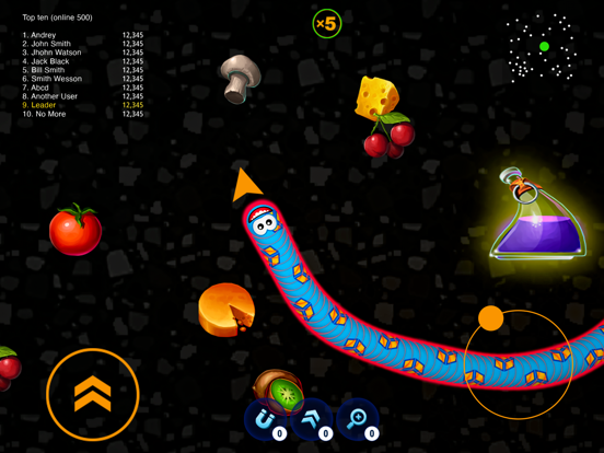 WormsZone.io - Hungry Snake iPad app afbeelding 5