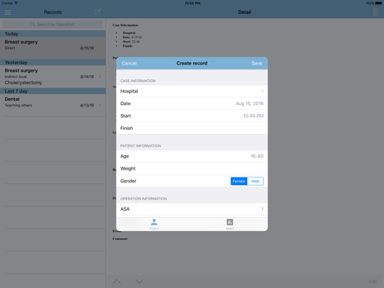 Screenshot #6 pour Log4AS - Anaesthetic Logbook