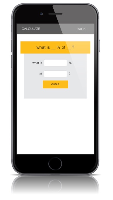 Percent Calculator Helper iPhone screenshot