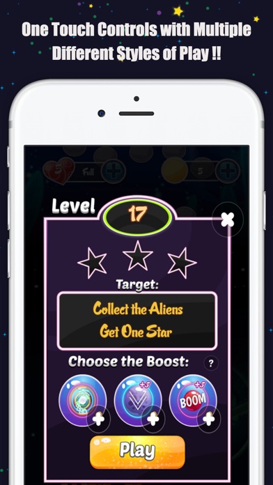 Loose Aliens: Match 3 Puzzle iPhone screenshot