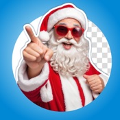 Santa app. Christmas photo