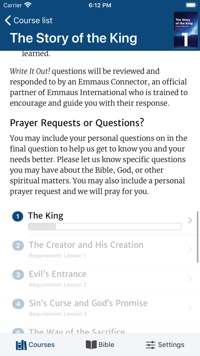 EMMAUS - Bible & Courses Screenshot