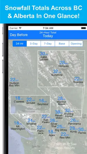 British Columbia-Alberta Snow screenshot 1