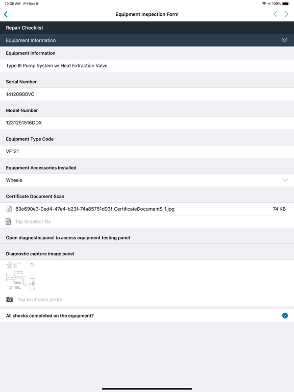 Thread Forms iPad screenshot 1 - Business app