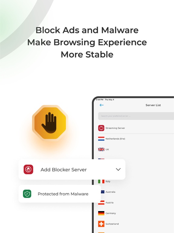 Symlex VPN: Unlimited Fast VPN iPad screenshot 9 - Productivity app