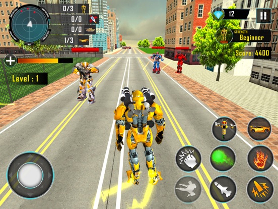 Bee Robot Transform Game 3D iPad screenshot 7 - Games app