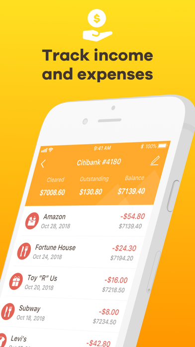 Screenshot #2 pour Checkbook - Account Tracker