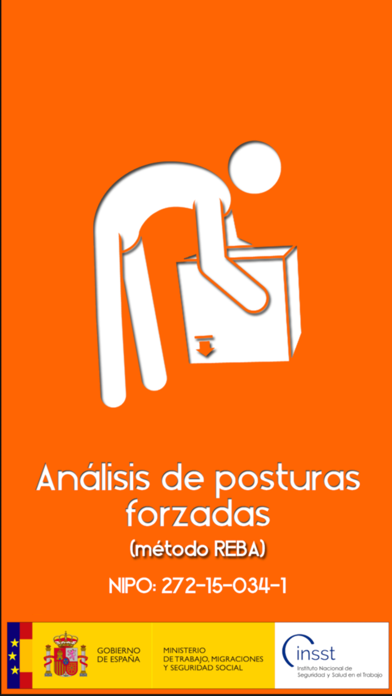 Carga postural REBA app screenshot