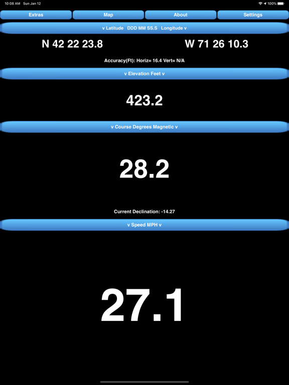 CourseSpeed iPad screenshot 4 - Navigation app