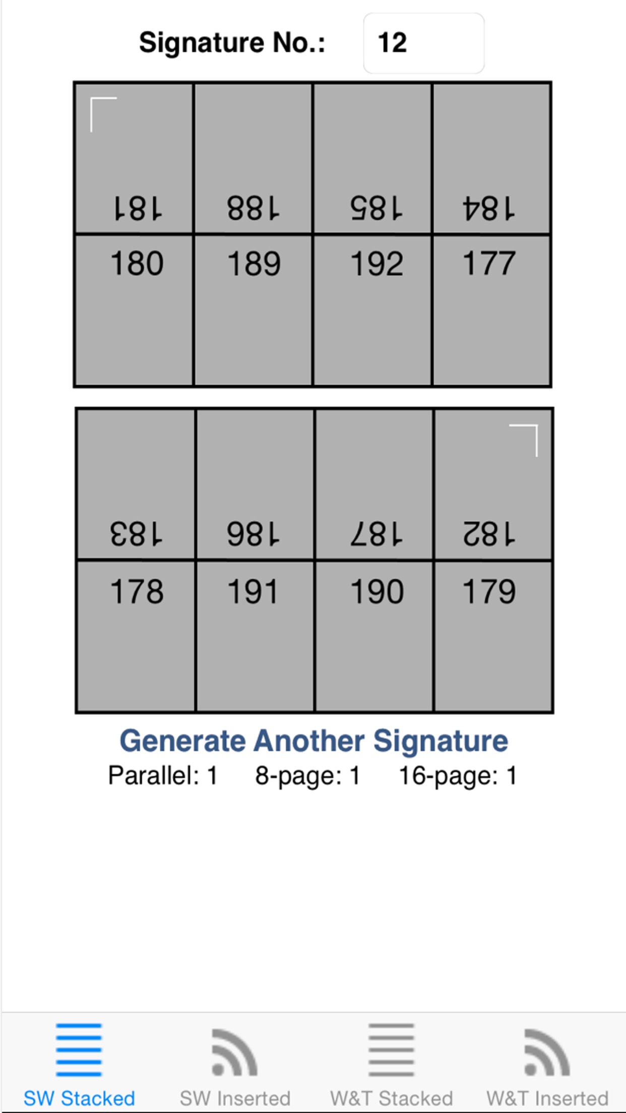 Screenshot 1 of 8-up Page Impositions