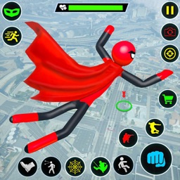 Stickman Rope Hero Game spider