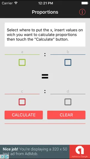 Proportions App screenshot 1
